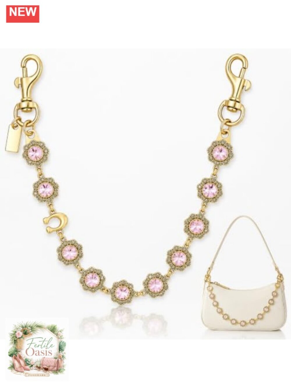 Gold Bag Chain Charm Purse Extender Metal Handbag Decorative Accessory